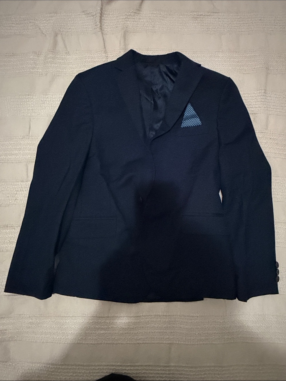 Lauren Ralph Lauren Navy Boys' Blazer with Pocket Square